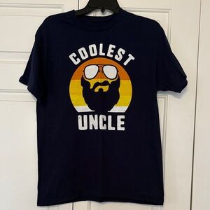 Coolest Uncle Graphic Tee - Navy
